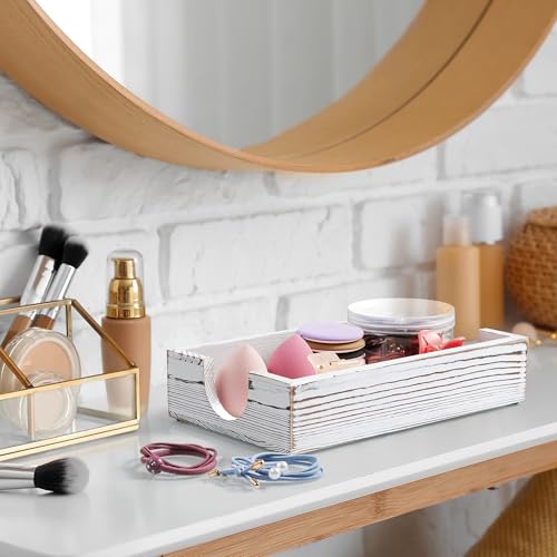 Napkin Holder for Bathroom (Rustic White)