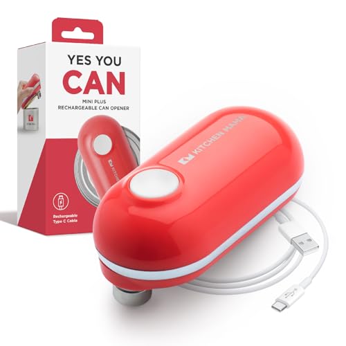 Mini Plus Rechargeable Electric Can Opener (Red)