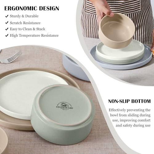 Dinnerware Sets for 8 (Multicolor / Round-24pcs for 8)