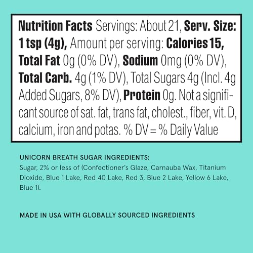 Unicorn Breath Fancy Sugar 1 Pack (4.6 Ounce (Pack of 1) / Unicorn Breath)