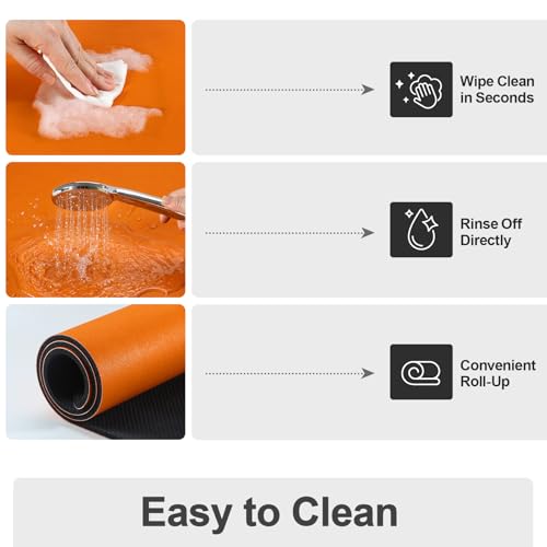 Dish Drying Mat for Kitchen Counter (Orange / 16" x 20")