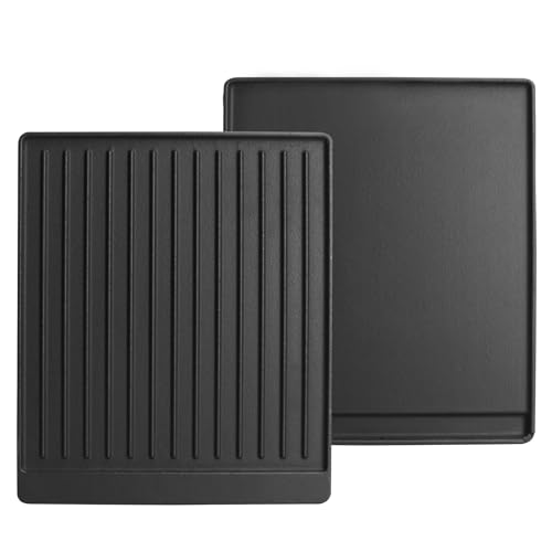 2-in-1 Reversible 15” x 12.8” Pre-Seasoned Cast Iron Cooking Griddle (15" x 12.8" x 1")