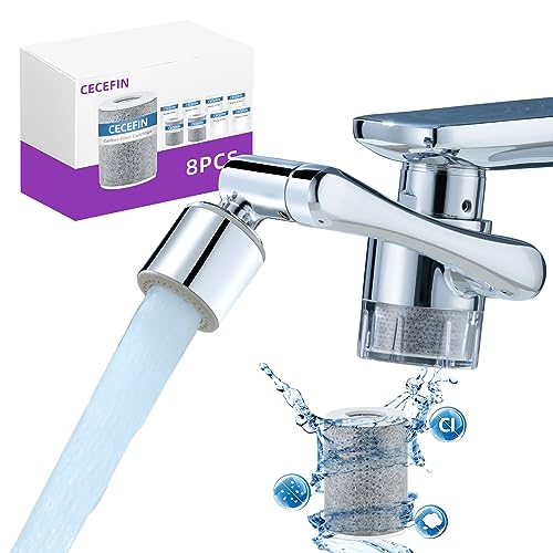 Sink Filter for Bathroom (C- Silver2- Filtered Swivel Aerator)