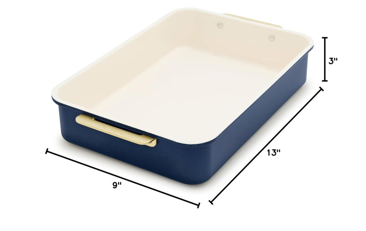 Bakeware 13" x 9" Nonstick Rectangular Cake Pan (13" x 9" Rectangular Cake Pan / Oxford Blue)