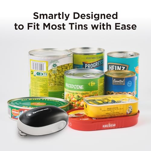 One-To-Go Electric Can Opener, White (White with Black)