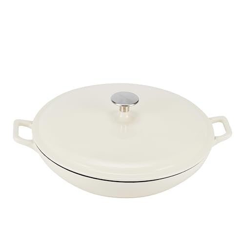 Enameled Cast Iron (White)
