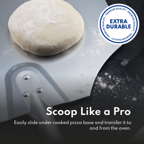 50158 Aluminum Pizza Peel (12" x 14" x 26")