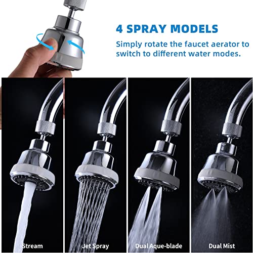 4 Spray Modes Faucet Aerator (Chrome)