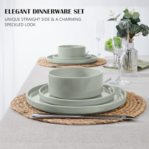 Dinnerware Sets for 6 (Mist Green / Round-18pcs for 6)