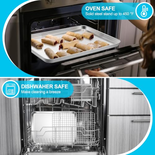 Baking Sheet with Wire Rack Set (12.5"x9.5")