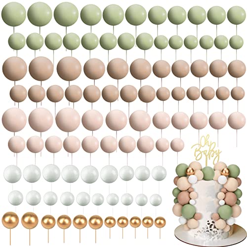 108 Pcs Ball Cake Toppers (25 / A)