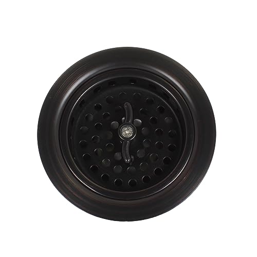 3.5" Sink Drain Assembly with Twist Lock Basket Strainer (Oil Rubbed Bronze)