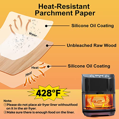 Air Fryer Liners Disposable (9"Round)