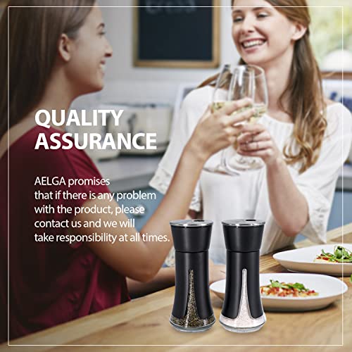 Black Salt and Pepper Shakers by Aelga (Black)
