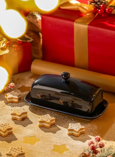 Butter Dish with Lid (Navy)
