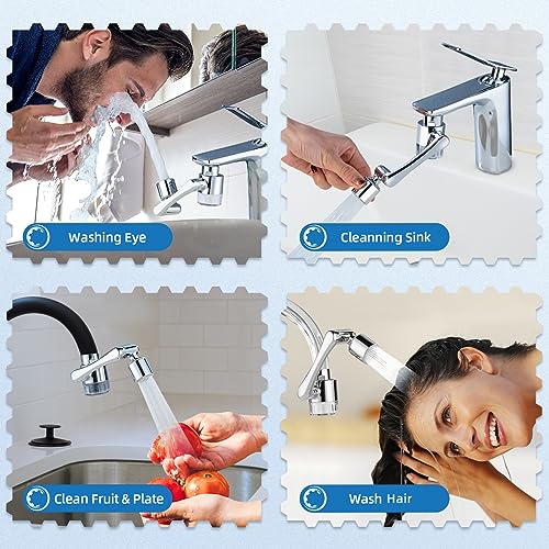 Sink Filter for Bathroom (C- Silver2- Filtered Swivel Aerator)