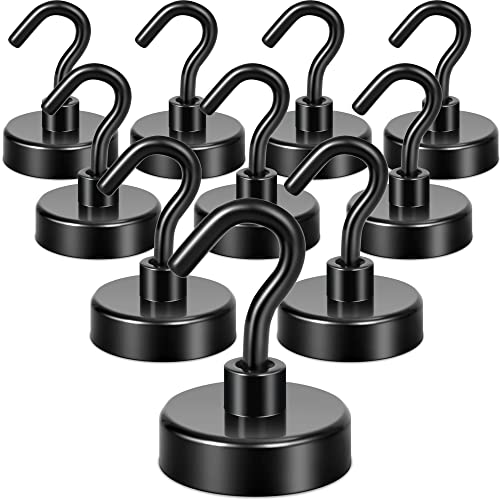 Magnetic Hooks (Black / 1.02 inches)