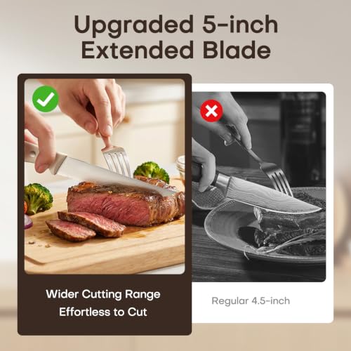 Premium Sharp Knife Set (Pro White Horizontal / 15 pieces)