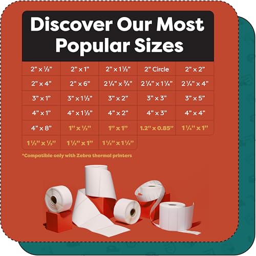 2" X 1.5” Direct Thermal Printer Labels (2" X 1.5")