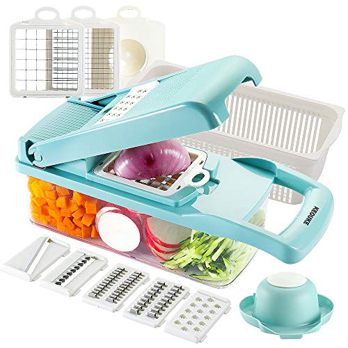 Vegetable Chopper Mandoline Slicer Blue (Blue)