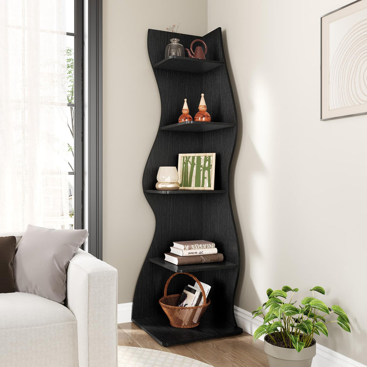 Small Corner Shelf (Black / 2 Pack)