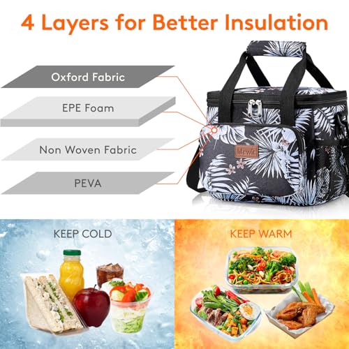 Insulated Lunch Box for Men (Flower / Medium(9L))
