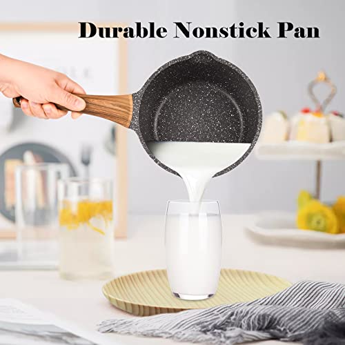 Nonstick Saucepan with Lid (Black)