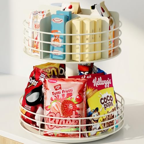 Snack Organizer (2 Tier 12 Inch White)