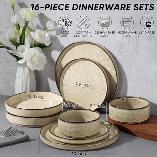 Stoneware Dinnerware Set (Sandy Khaki)