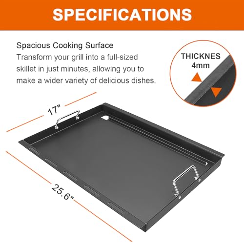 Full Size Griddle Inserts for Nexgrill Home Depot 4 (17"x25.6")