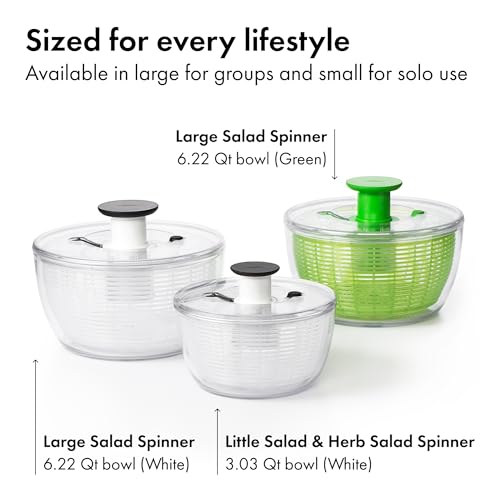 Good Grips 6.22 Qt Salad Spinner (White / Large)