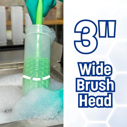 Scrub Brush Bottle Brush (Lime)