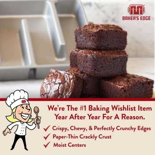 Original All Edges Brownie Pan including lid (9x12 inches Brownie Pan Complete Set)
