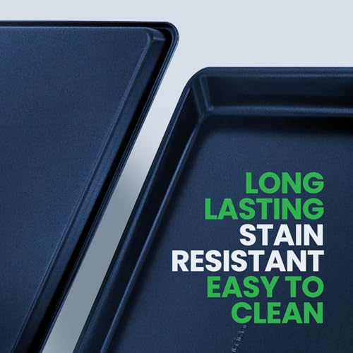 Extra Large Nonstick Cookie Sheet for Baking (1-Pack / Blue Diamond)