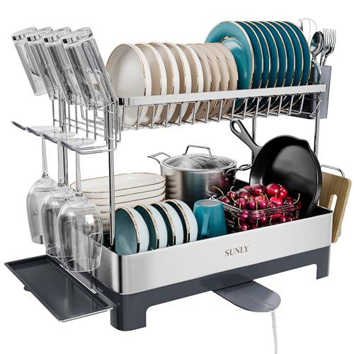 Large Dish Drying Rack (Gray)