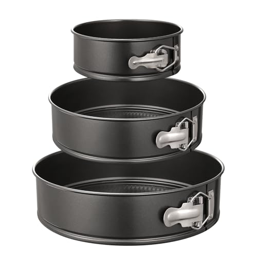 Springform Pan Set of 3 Non (6+8+10 Inch)