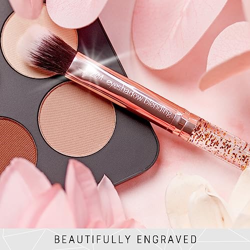 Beauty Glitter Makeup Brush Set (Glitter & Rose Gold)