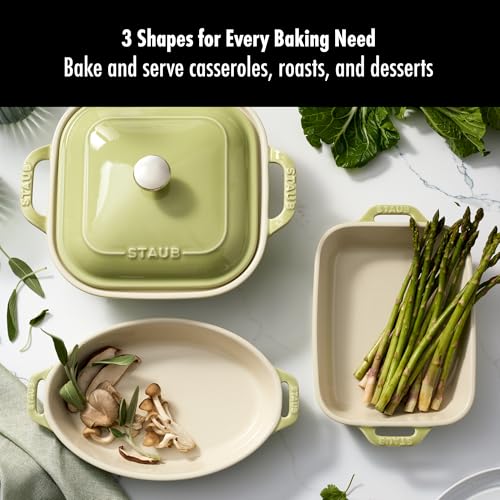 Ceramic 4 pc Baking Pans Set