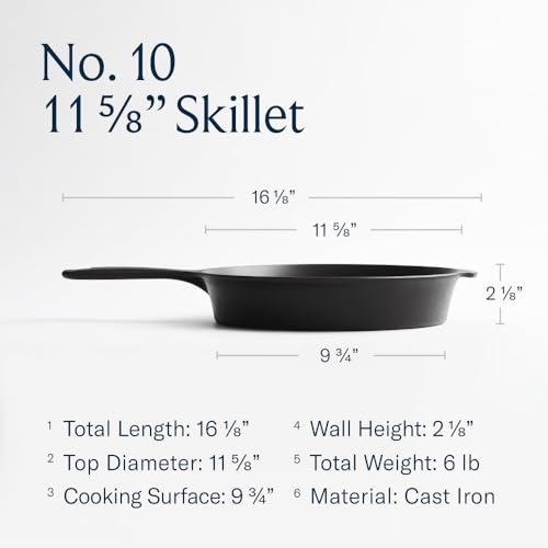 No.10 Large Cast Iron Skillet (11.625 inches)