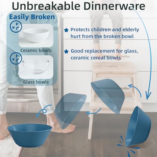 50 Oz Large Cereal Bowls (Blue Series / 50 oz)