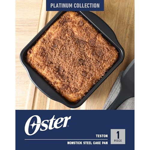 Teston 8 Inch Square Cake Pan (8" Square Cake Pan / Matte Black)