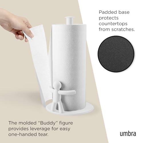 Buddy Countertop Paper Towel Holder (White / White / Paper Towel Holder)