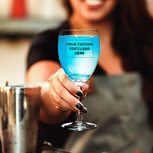 Custom Nuance Wine Glasses by ARC 10.5 oz. Set of 10 (- Custom - Clear / 10/50/100 count)
