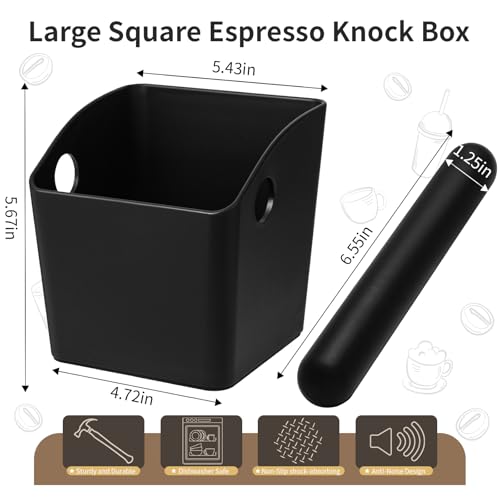 Large Square Knock Box Shock (Large Black Knock Box)
