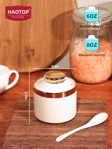 8 oz Sugar Bowl with Lid and Spoon (White)