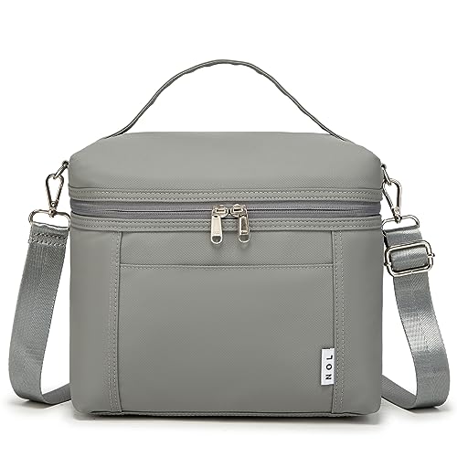 NOL 8L Insulated Lunch Bag for Women (Cool Gray / Medium (8 Liters))