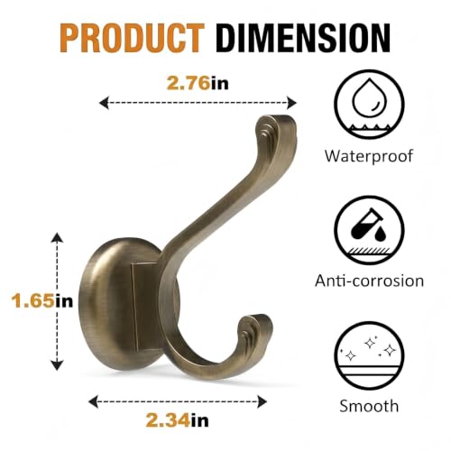 Magnetic Hooks Heavy Duty 140LBS (Bronze / Small-2 Pack)