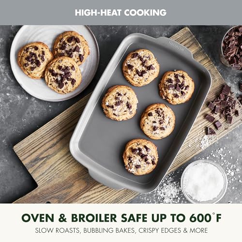 Premiere Ovenware Healthy Ceramic Nonstick 4 Piece Bakeware Set (4 Piece Bakeware Set / Gray)