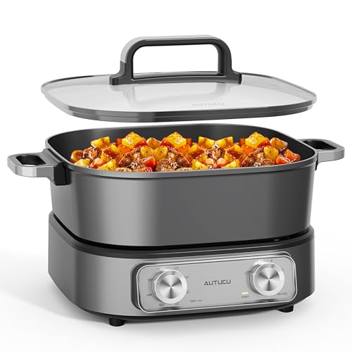 6 Quart Electric Skillet (Grey)