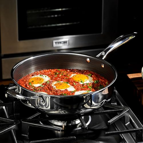 3.3 Qt Hybrid Nonstick Deep Sauté Frying Pan & Lid (3.3-Quart)